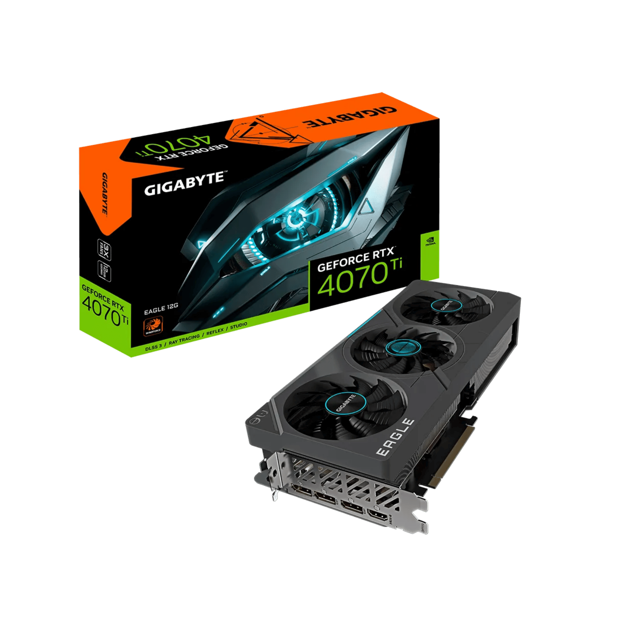 Gigabyte RTX 4070 Ti Eagle GDDR6 12gb Graphics Card GV-N407TEAGLE-12GD Gigabyte RTX 4070 Ti Eagle GDDR6 12gb Graphics Card GV-N407TEAGLE-12GD